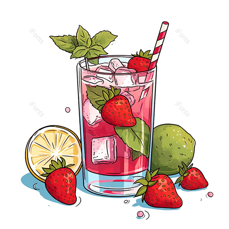 插图图片,清爽元素,夏天PNG,水果免抠素材